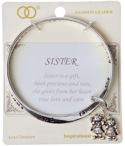 Silver Sister Mobius Bracelet